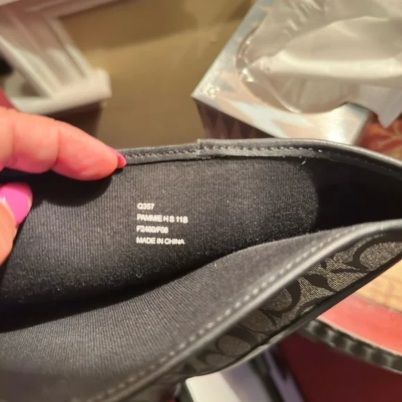 Coach Black and Gray Winter Rain Boots - Picture 4 of 4